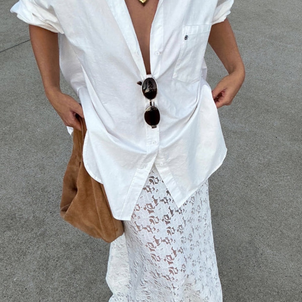 Dissh Rhea Cotton White Button Down